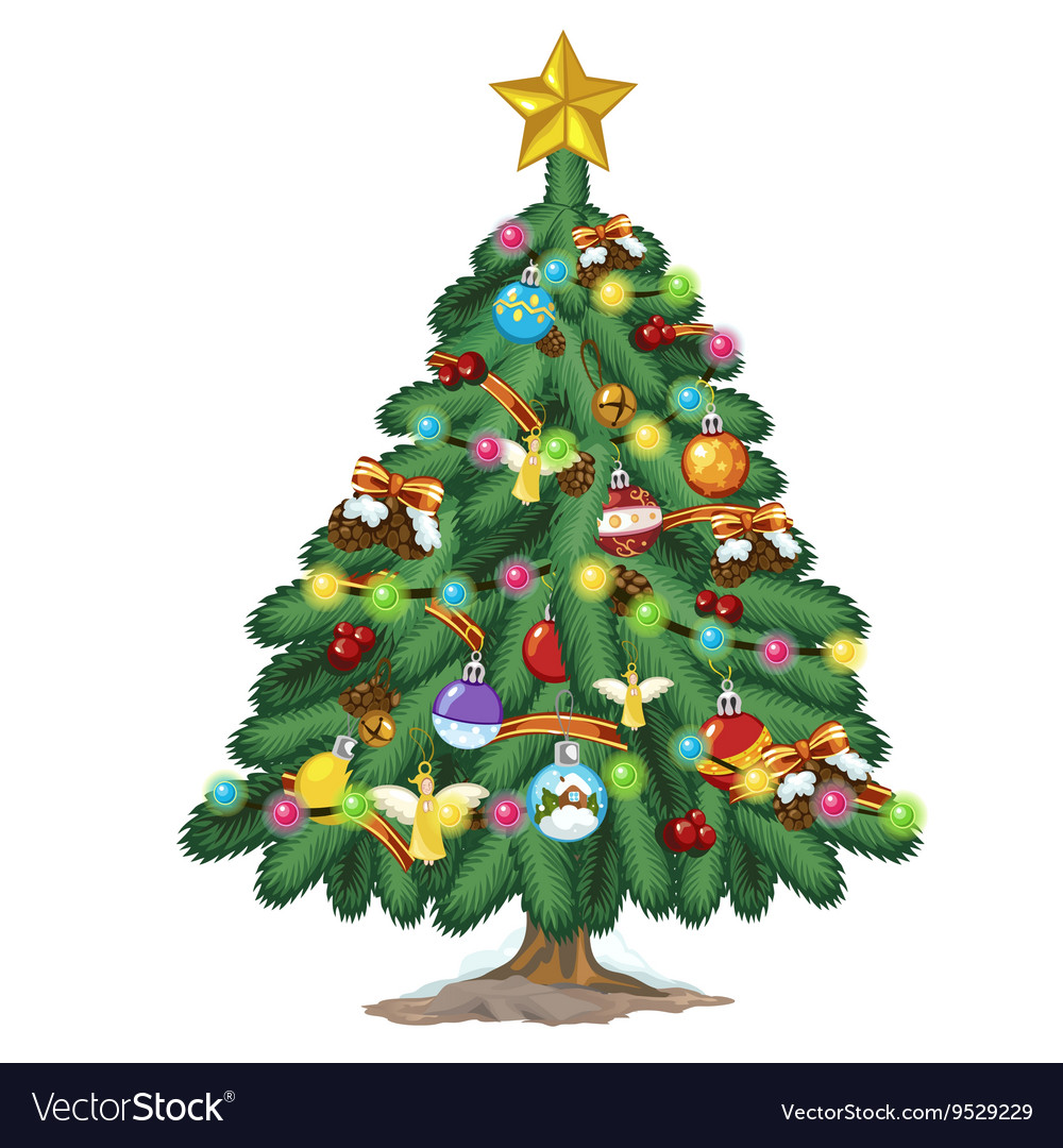 christmas tree with toys