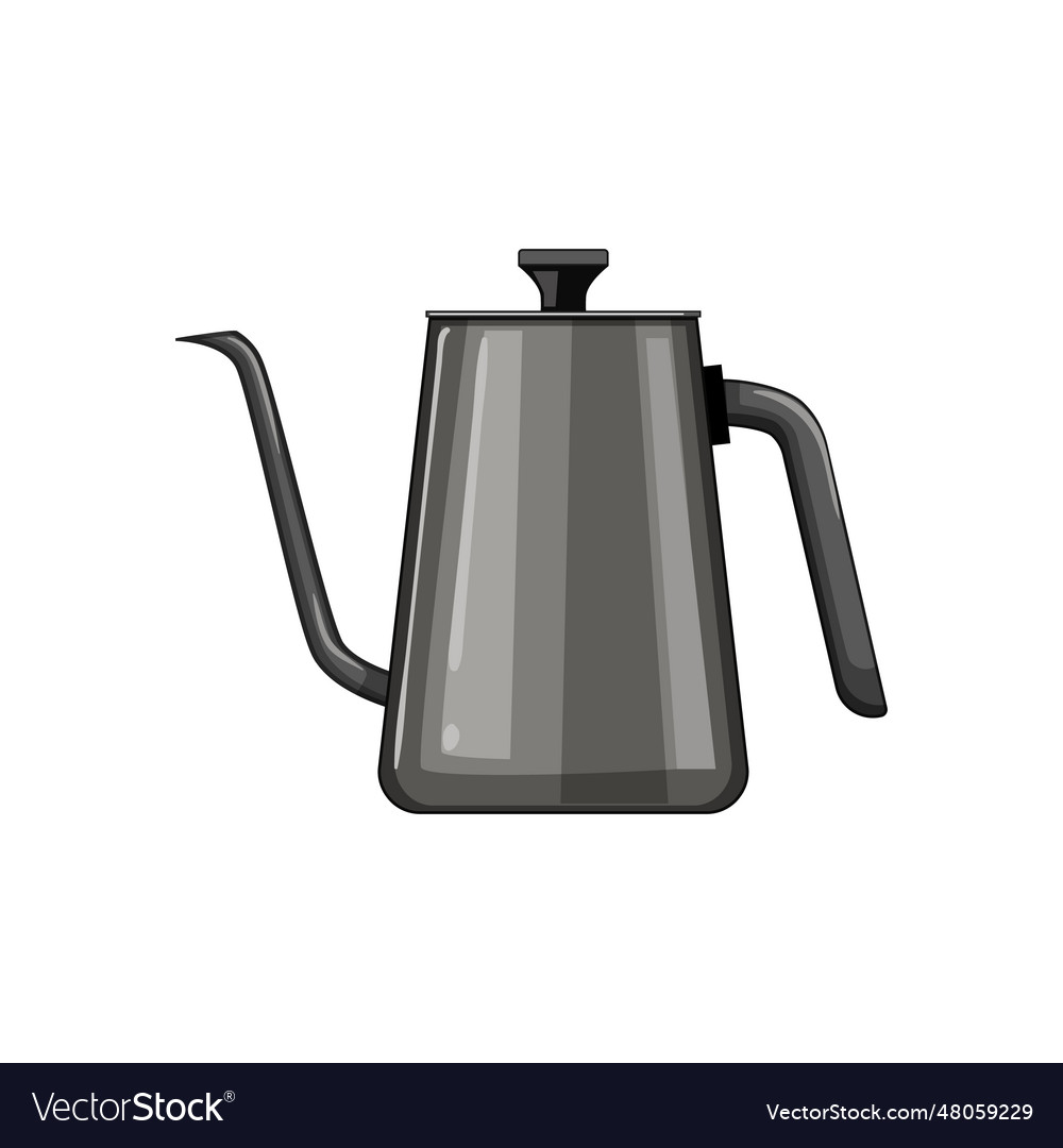 Cup steel drip kettle cartoon Royalty Free Vector Image