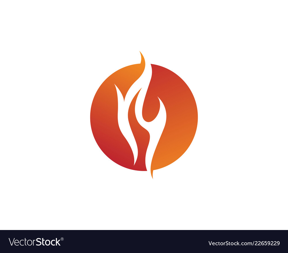 Fire icon logo Royalty Free Vector Image - VectorStock