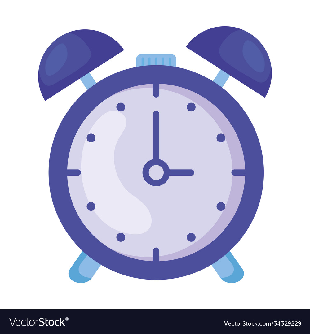 Isolated clock icon design