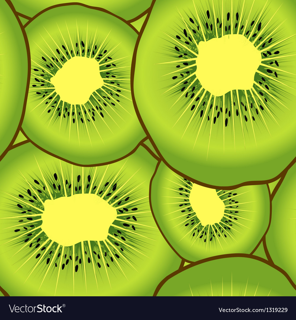 Kiwi fruit seamless pattern