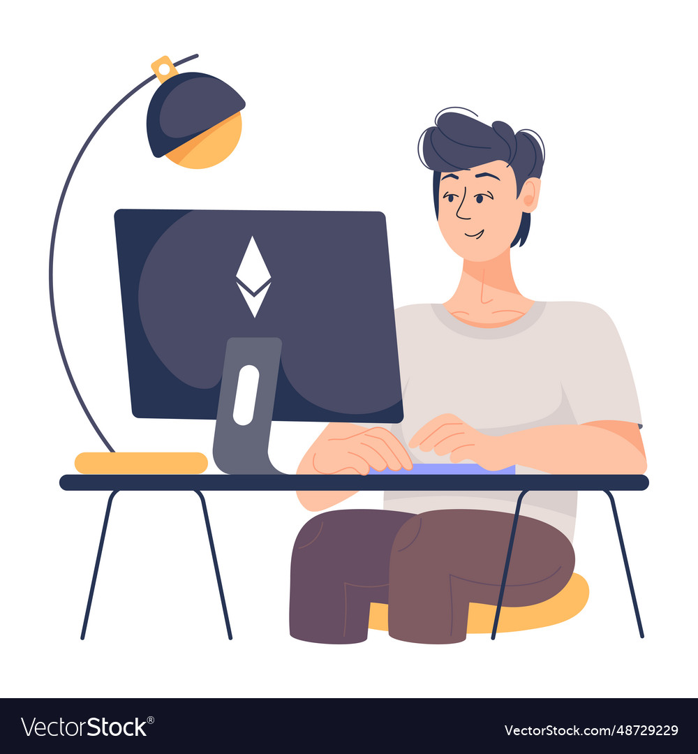 Online ethereum Royalty Free Vector Image - VectorStock