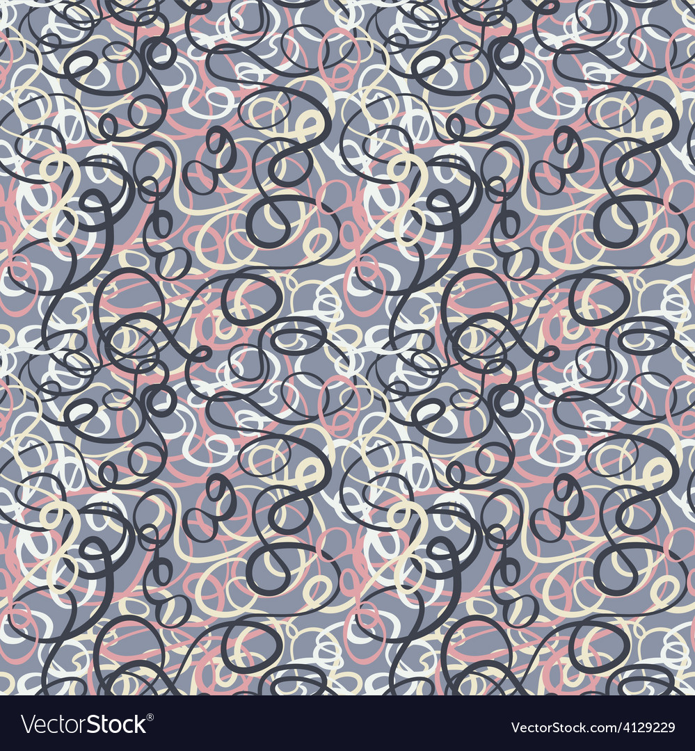 Seamless abstract curly wave pattern