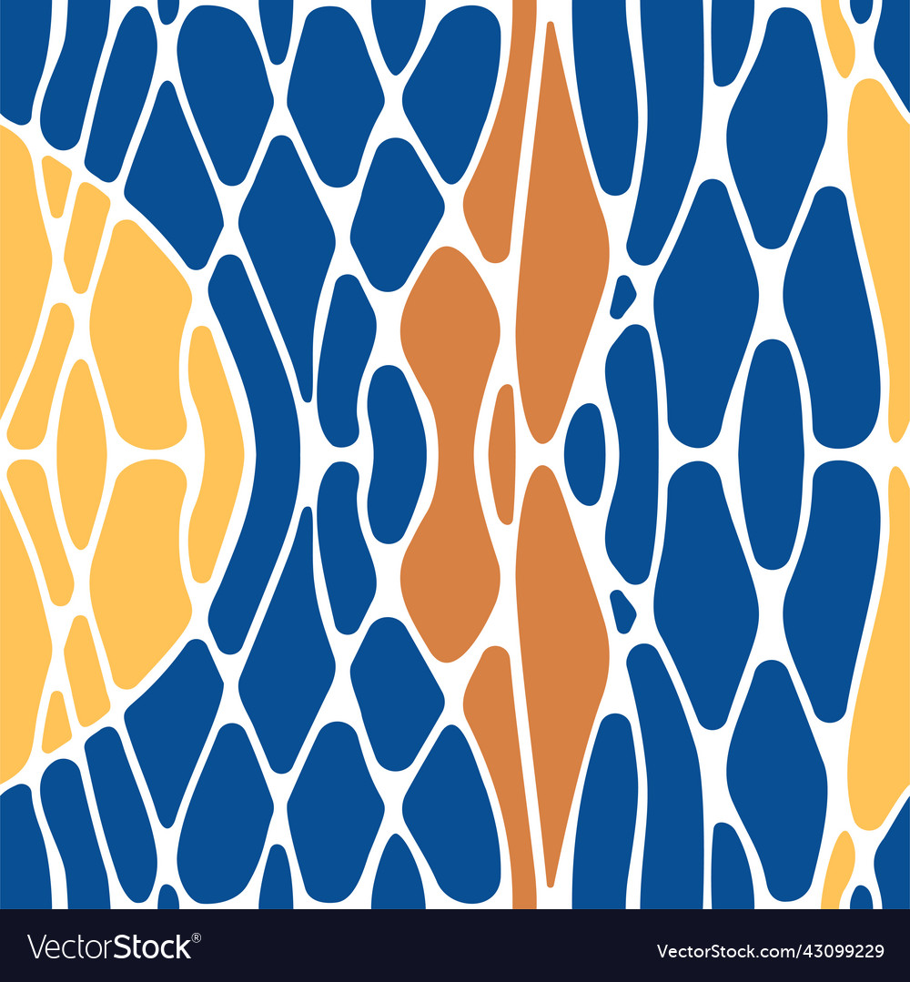 Seamless pattern with twisted lines and colored