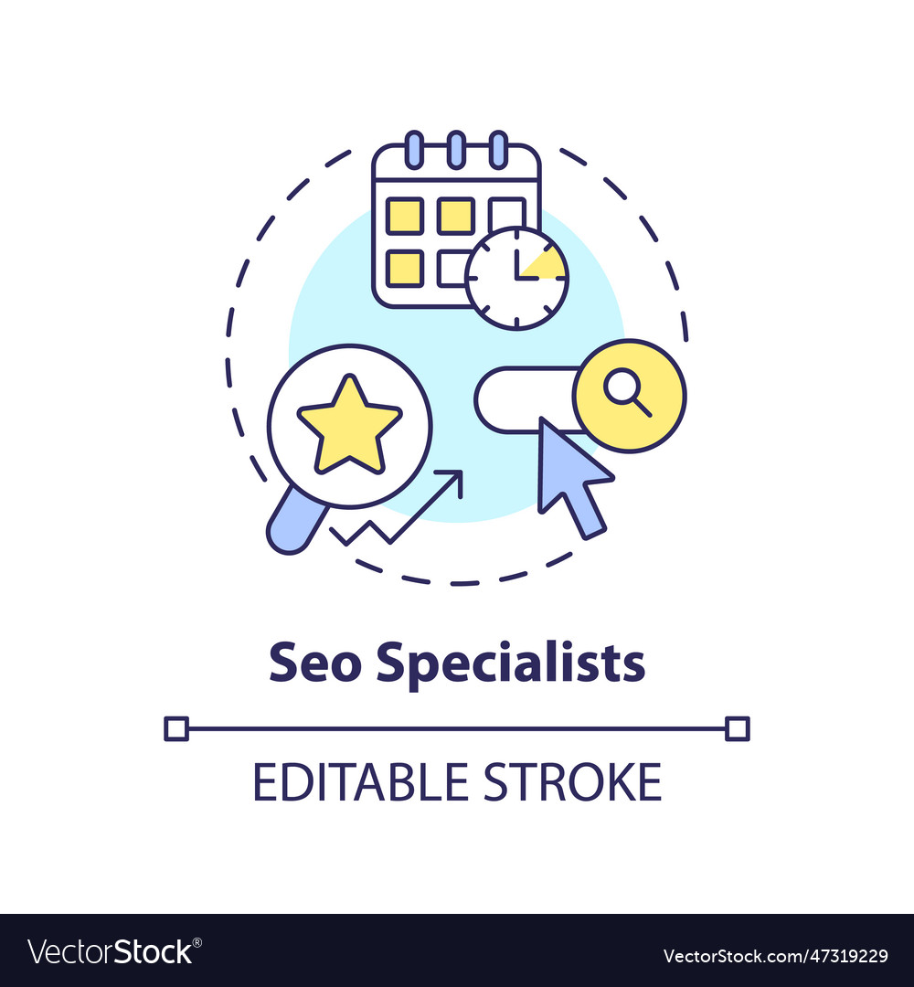 Seo specialists concept icon