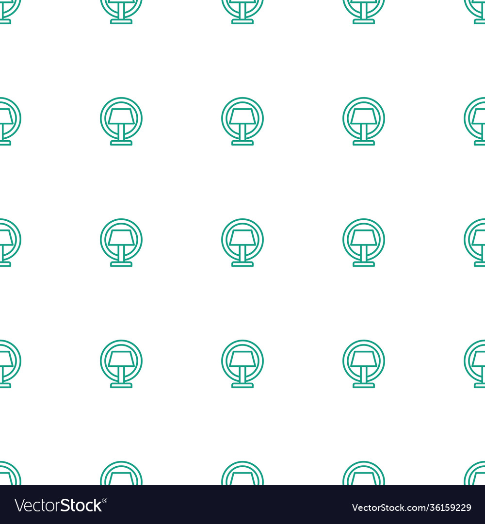 Table lamp icon pattern seamless white background