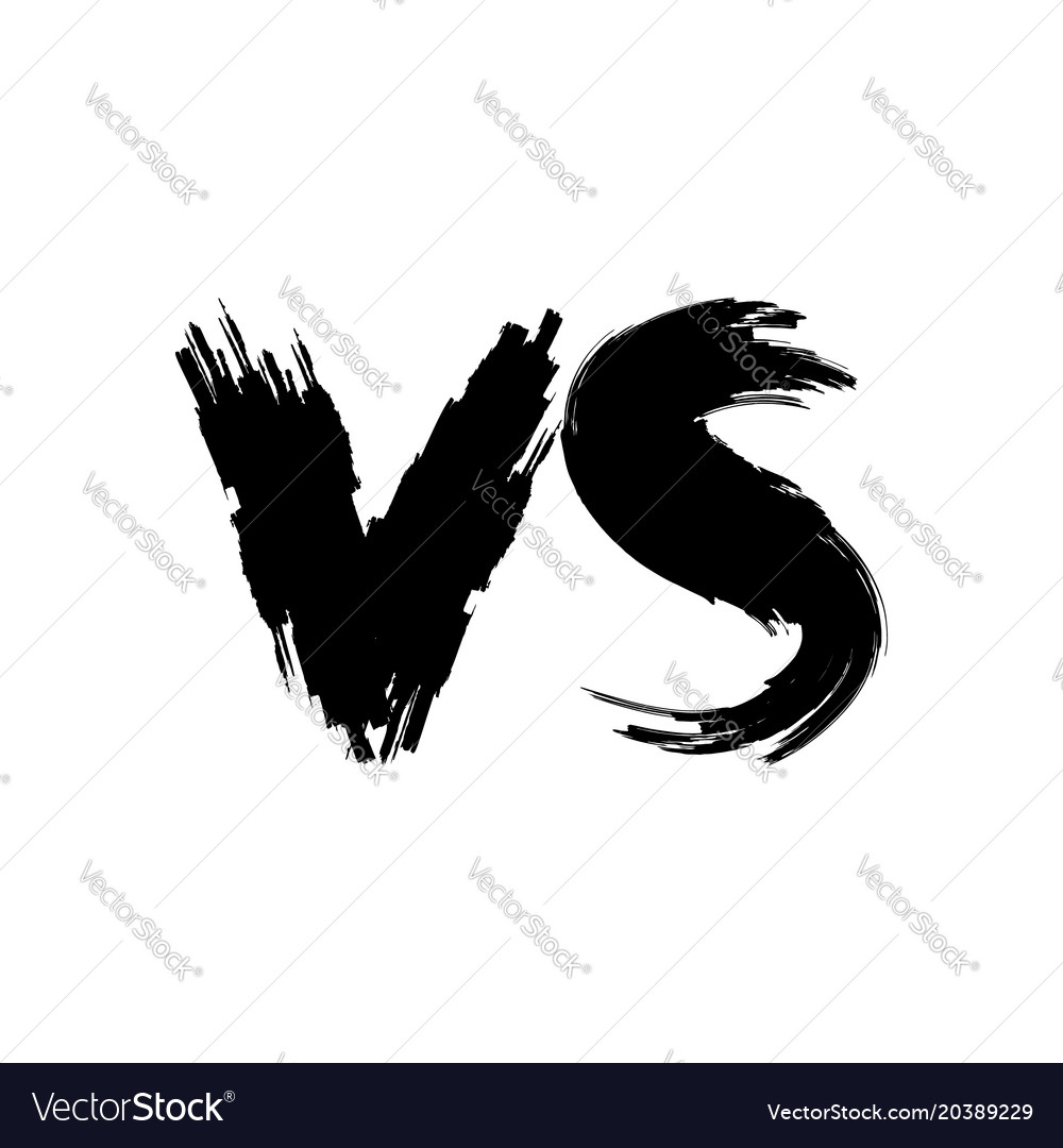 Vs versus logo Royalty Free Vector Image - VectorStock