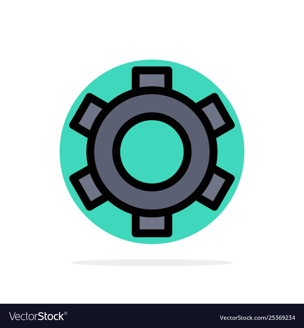 Basic gear setting ui abstract circle background