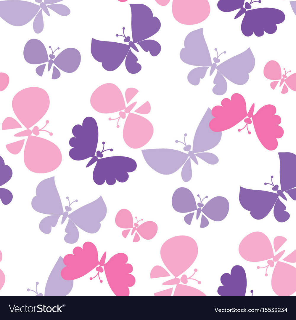 Butterfly seamless pattern Royalty Free Vector Image