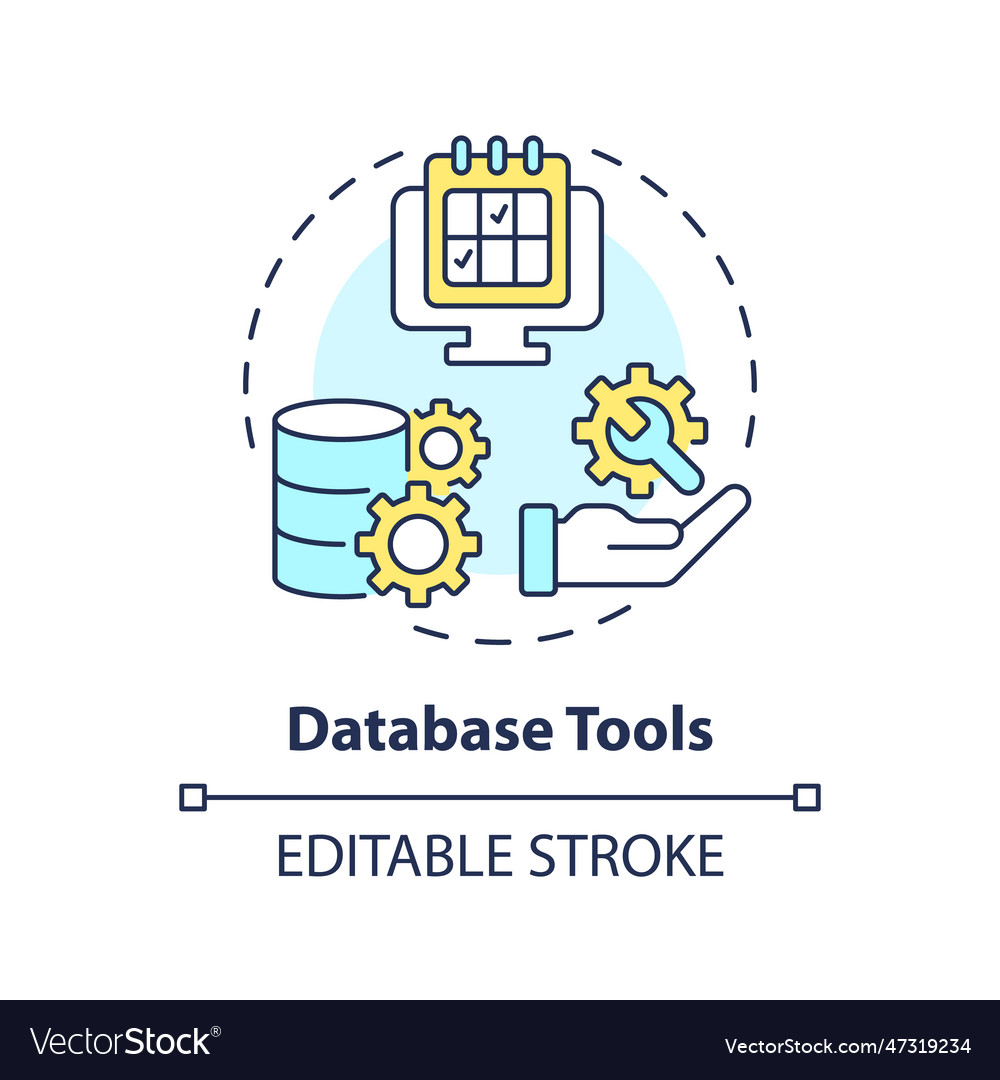 Datenbank-Tools-Konzept-Symbol