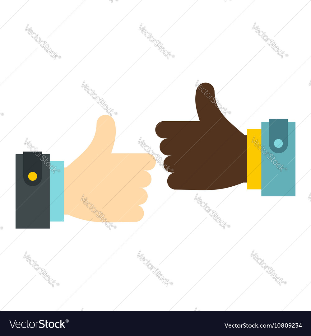 international gesture approval icon flat style vector image