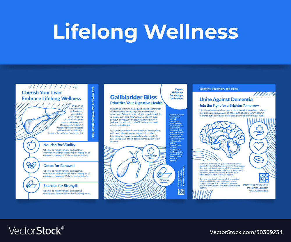 Lifelong wellness healthcare internal organ Vector Image