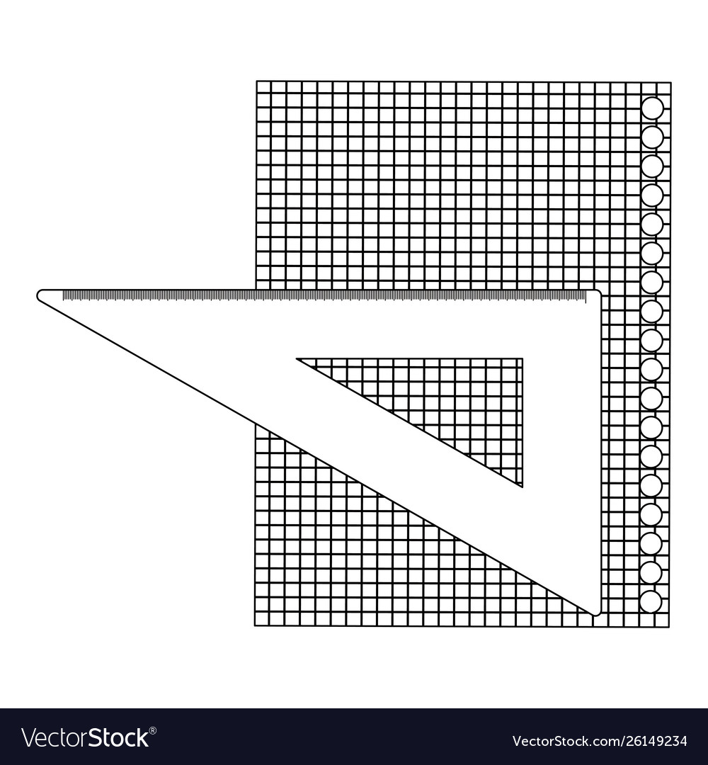 Sheet notebook paper with rule