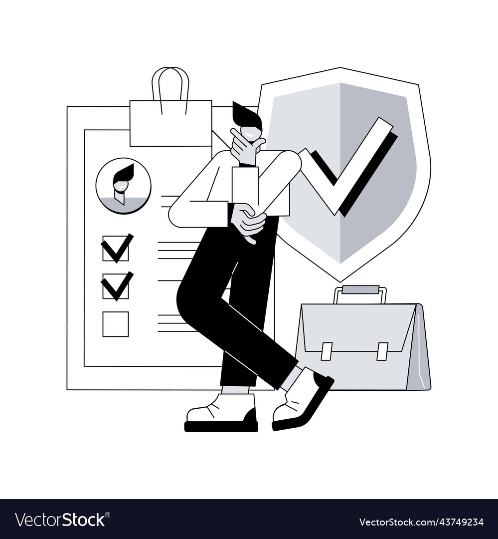 Unemployment insurance abstract concept Royalty Free Vector