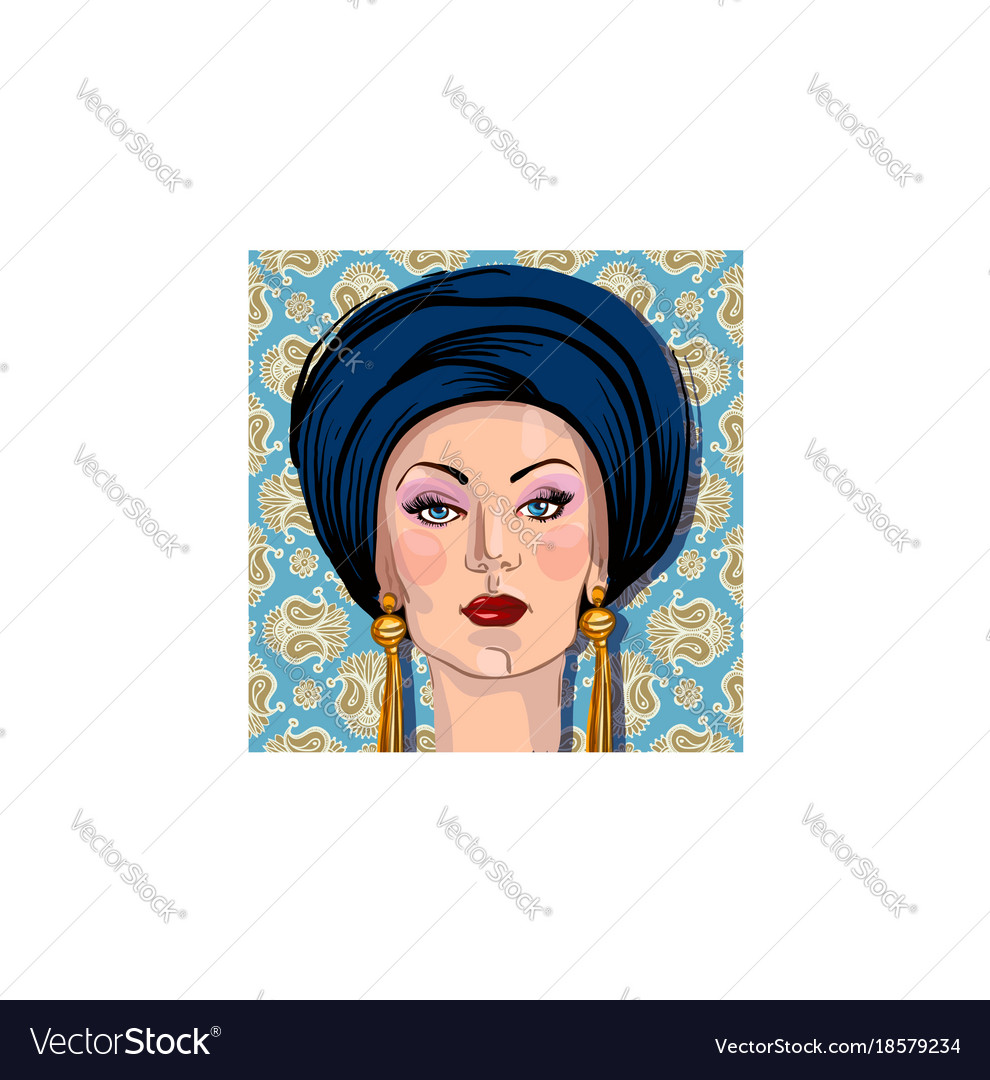 Woman wearing a veil