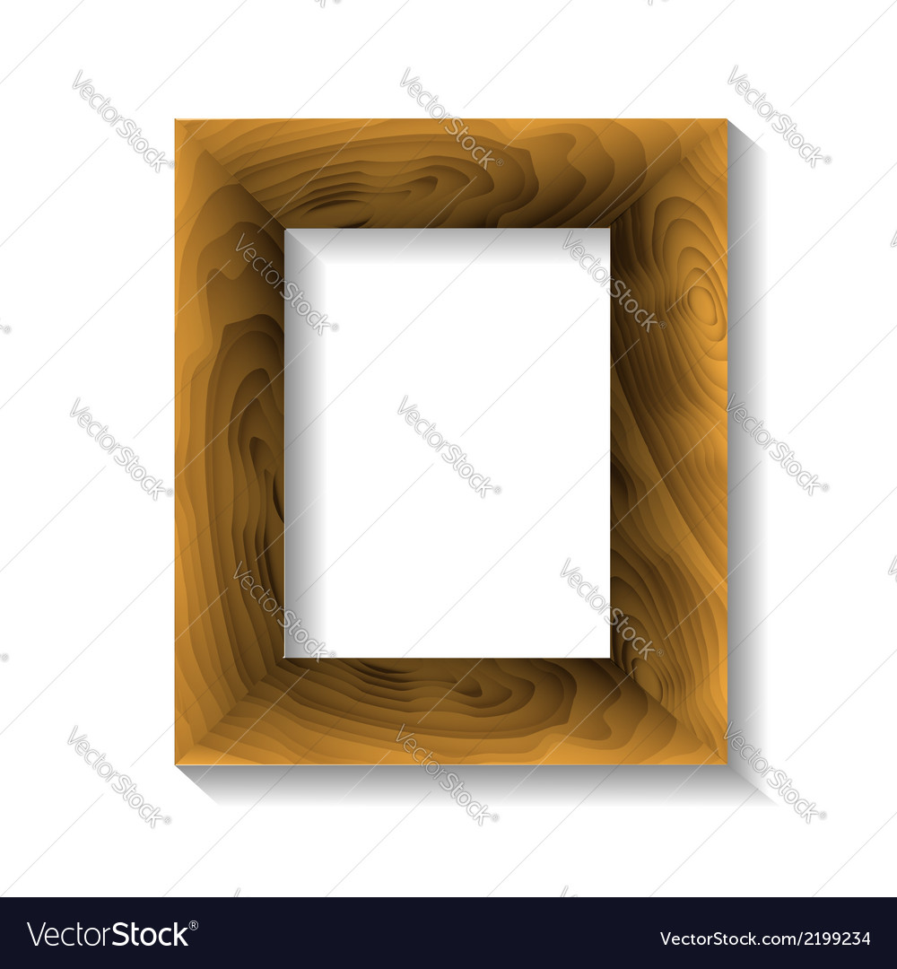 Wooden Frame Royalty Free Vector Image - Vectorstock