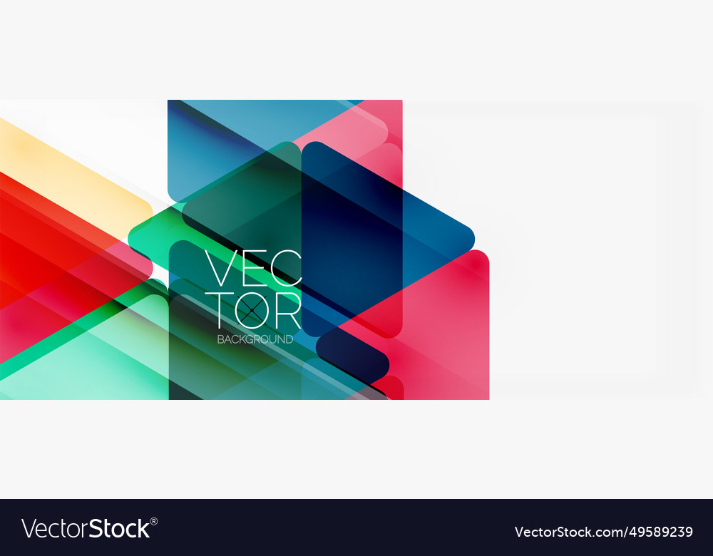 Abstract background color transparent triangles
