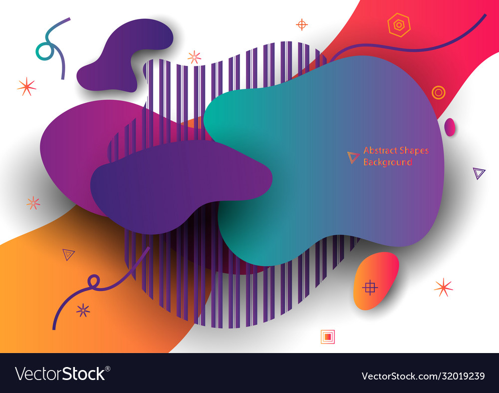 Abstract banner with ultra color gradient shape