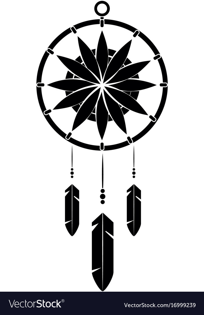 Dream Catcher Icon. Line Style Vector Illustration Stock Vector -  Illustration of catcher, vector: 247654955