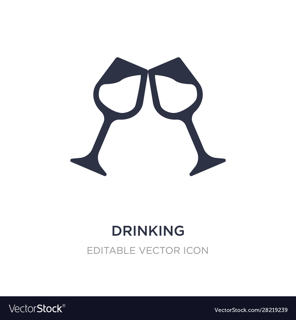 Drinking icon on white background simple element vector image Drinking icon on white background simple element