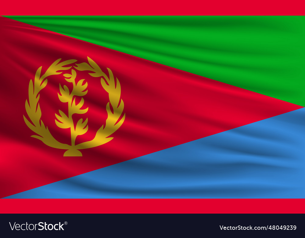 Flag of eritrea vector image Flag of eritrea