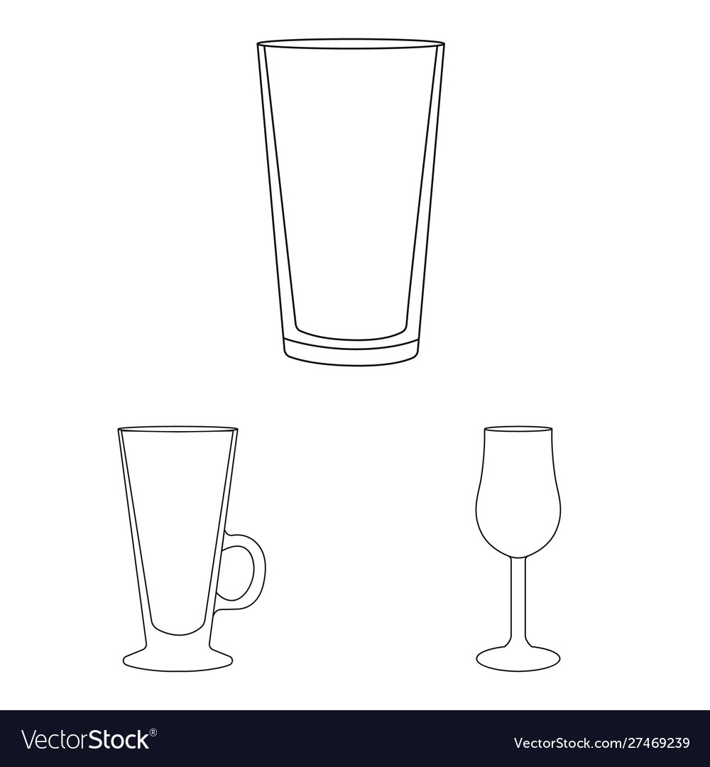 Isolated object dishes and container icon set