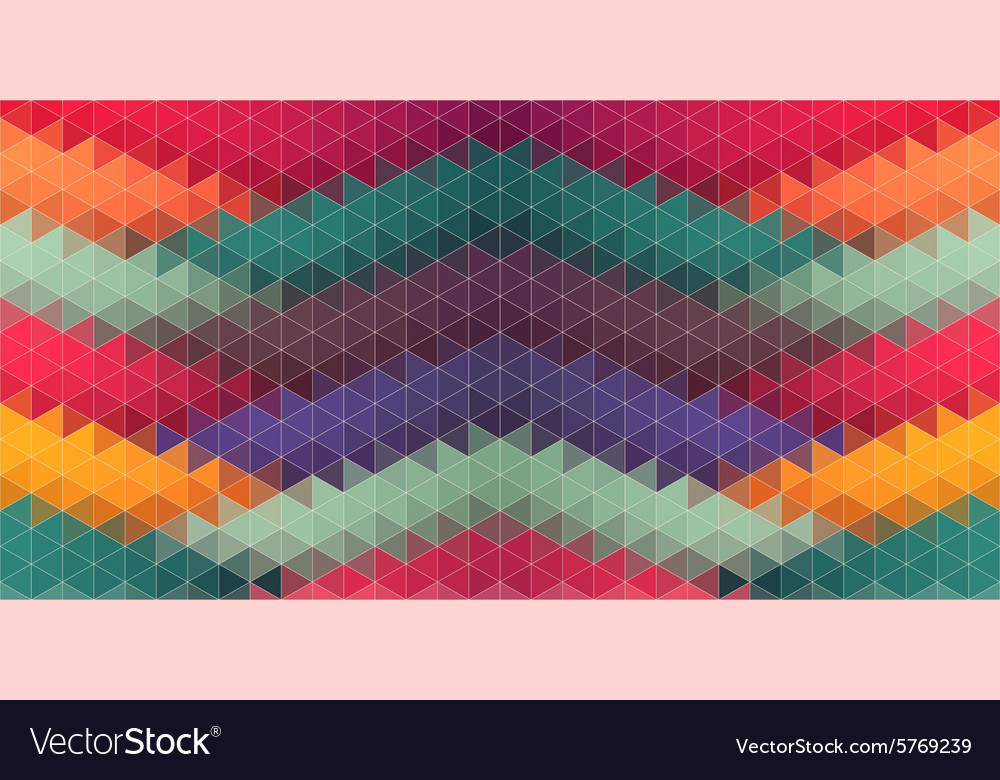 Lowpoly composition with triangle shapes