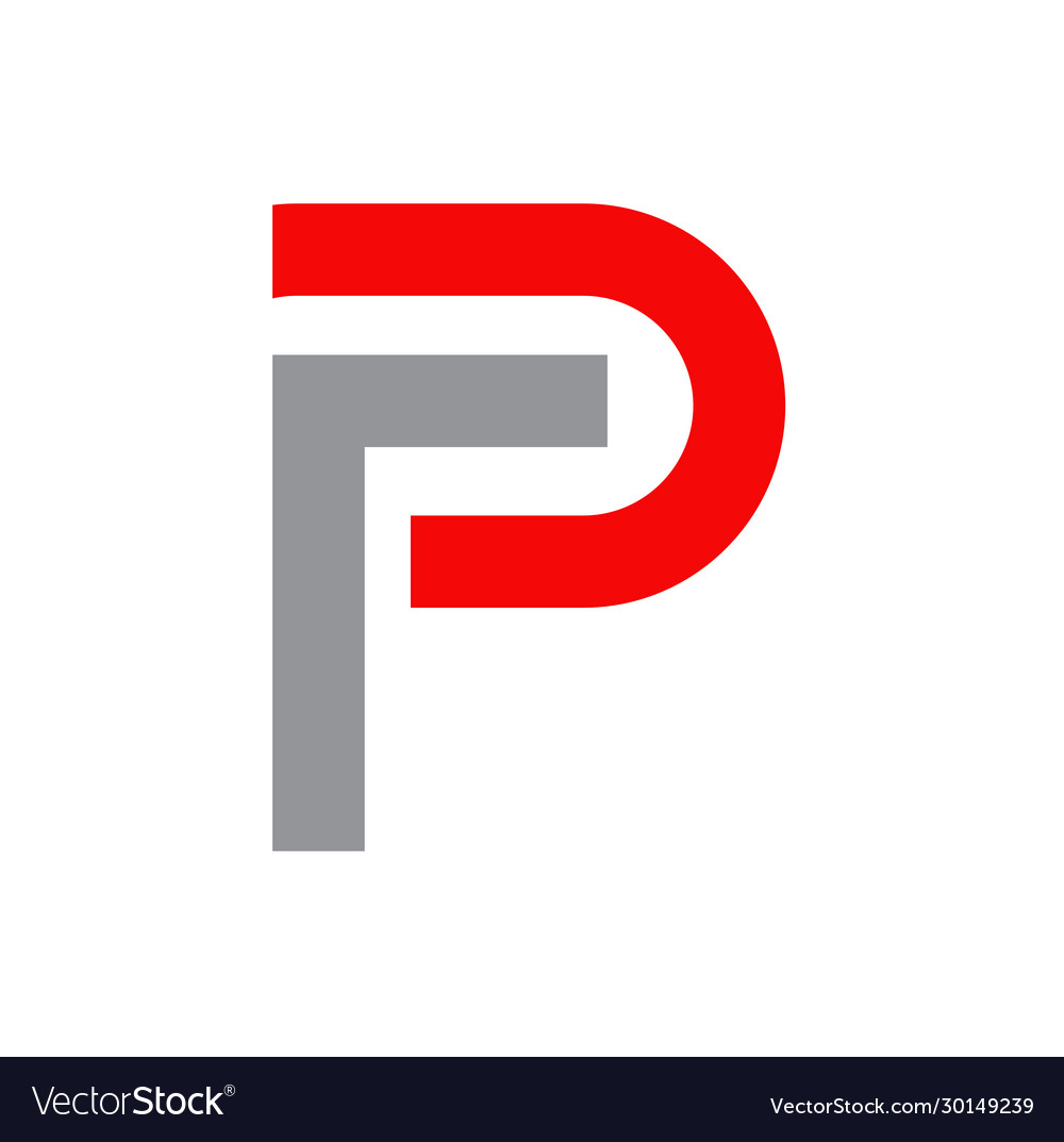 P letter initial logo design