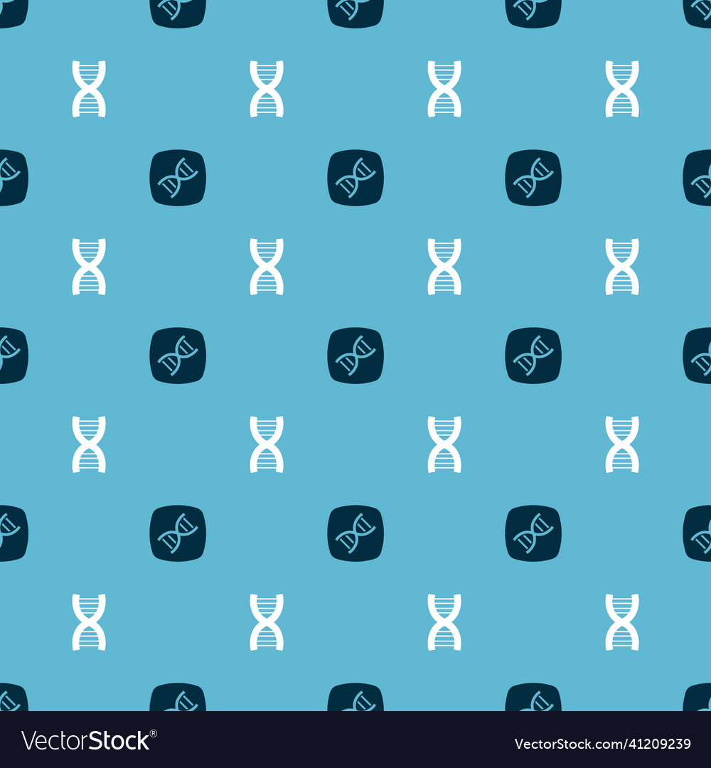 Set dna symbol and on seamless pattern Vector Image Set dna symbol and on seamless pattern