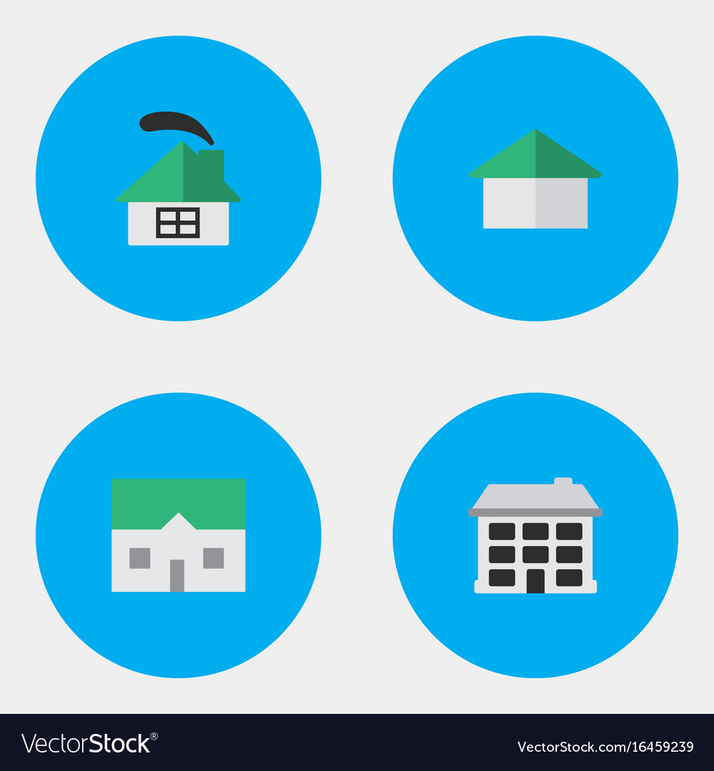 Set of simple real icons