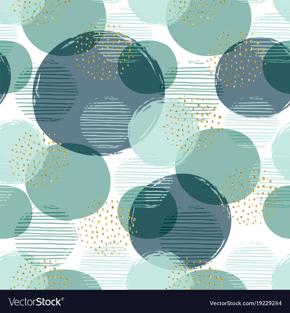 Abstract geometric seamless pattern with circles