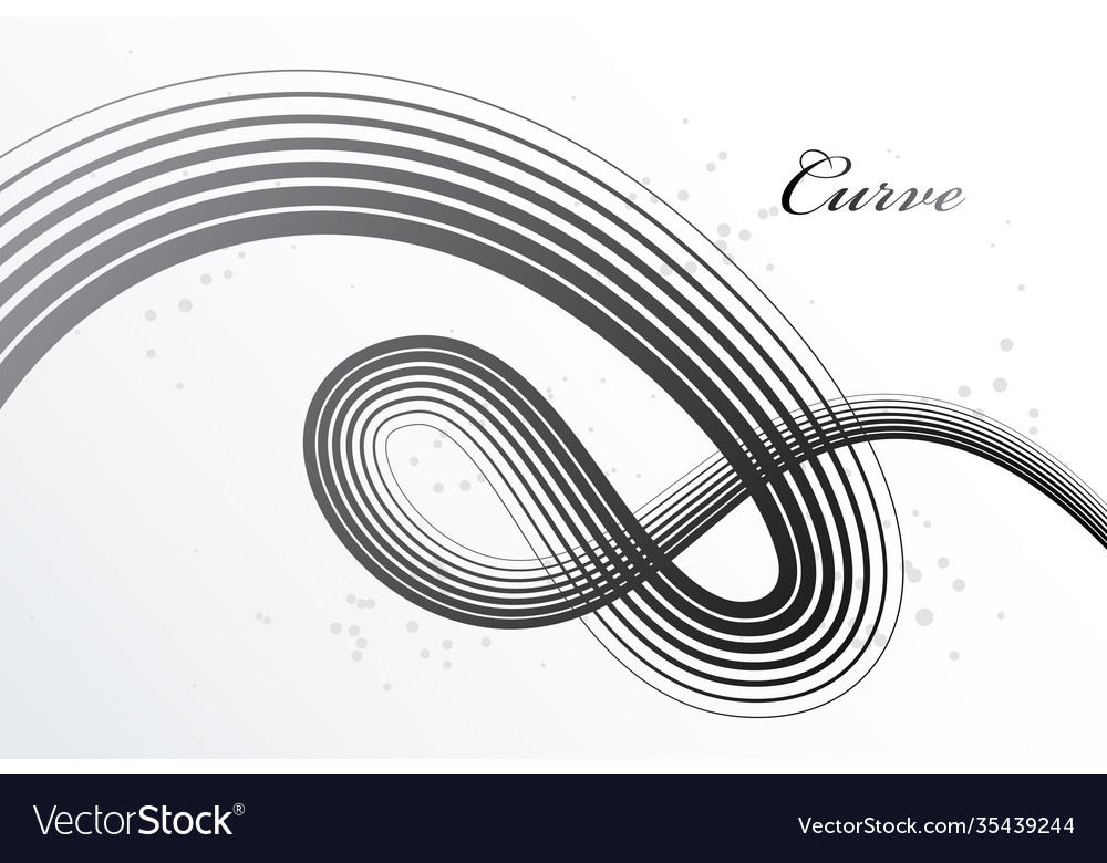 Abstract lines in 3d motion dimensional Vector Image Abstract lines in 3d motion dimensional