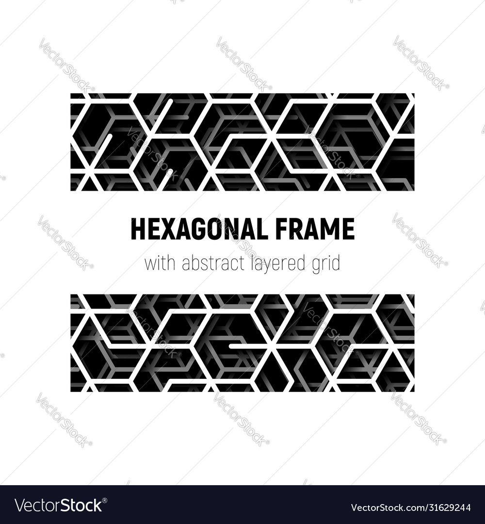 Abstract square frame with layered lines vector image Abstract square frame with layered lines
