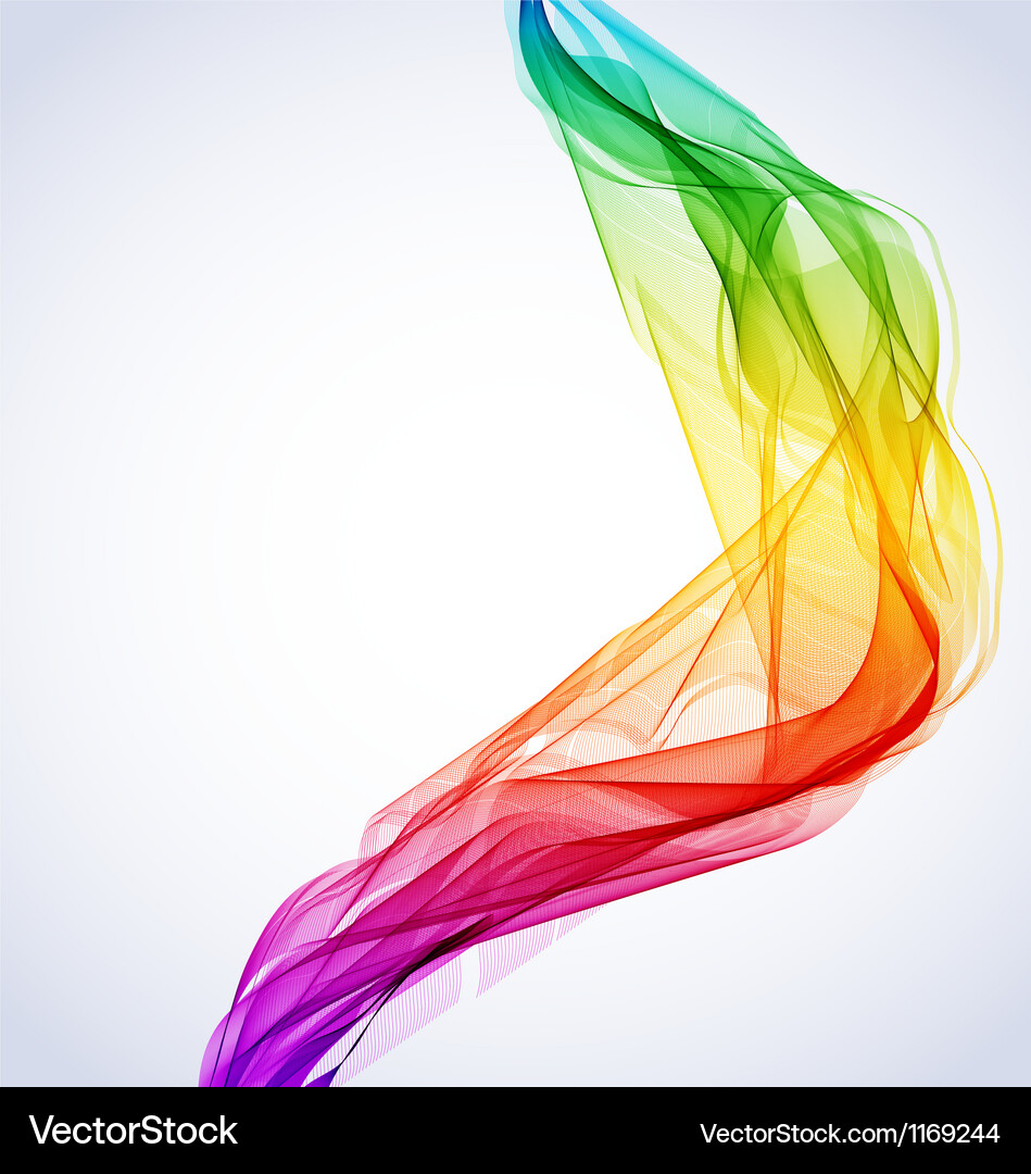 Colorful Abstract Wave Royalty Free Vector Image