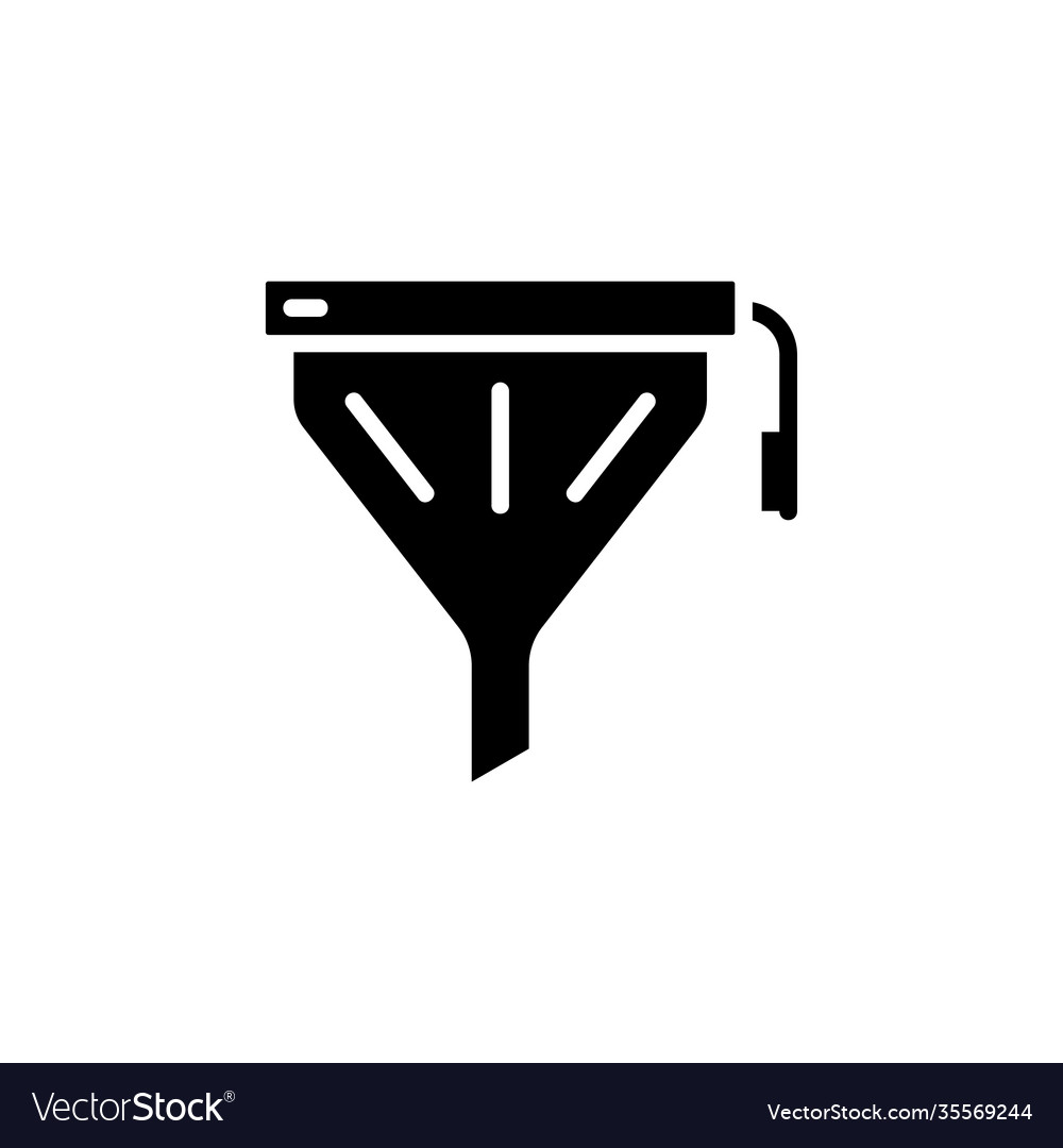 Filter icon solid style perfect for website vector image Filter icon solid style perfect for website