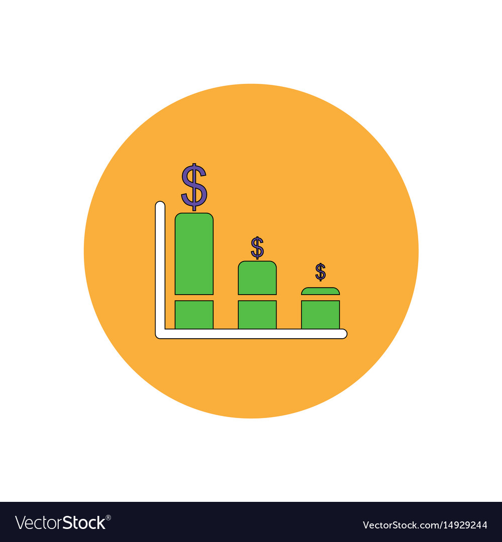In flat design of column chart