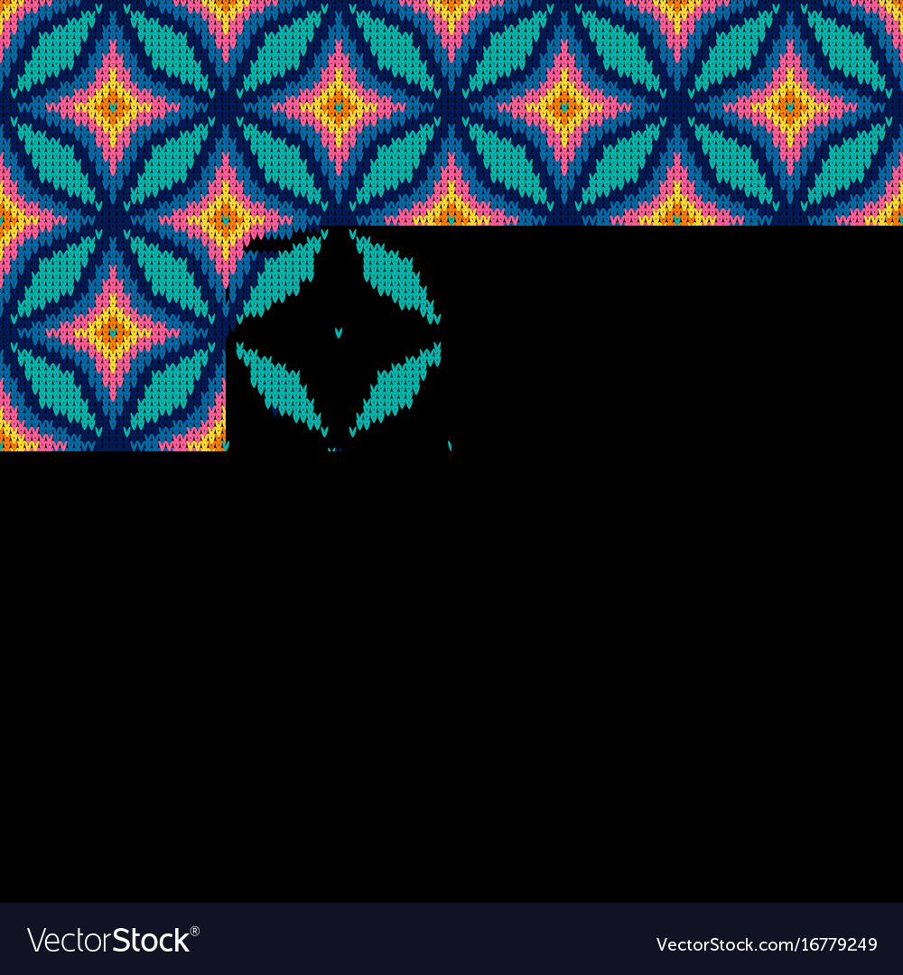 Abstract pattern with seamless knitted texture