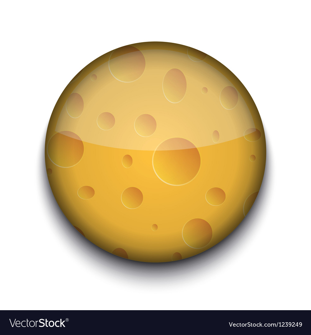 Cheese Pattern Icon - Circular