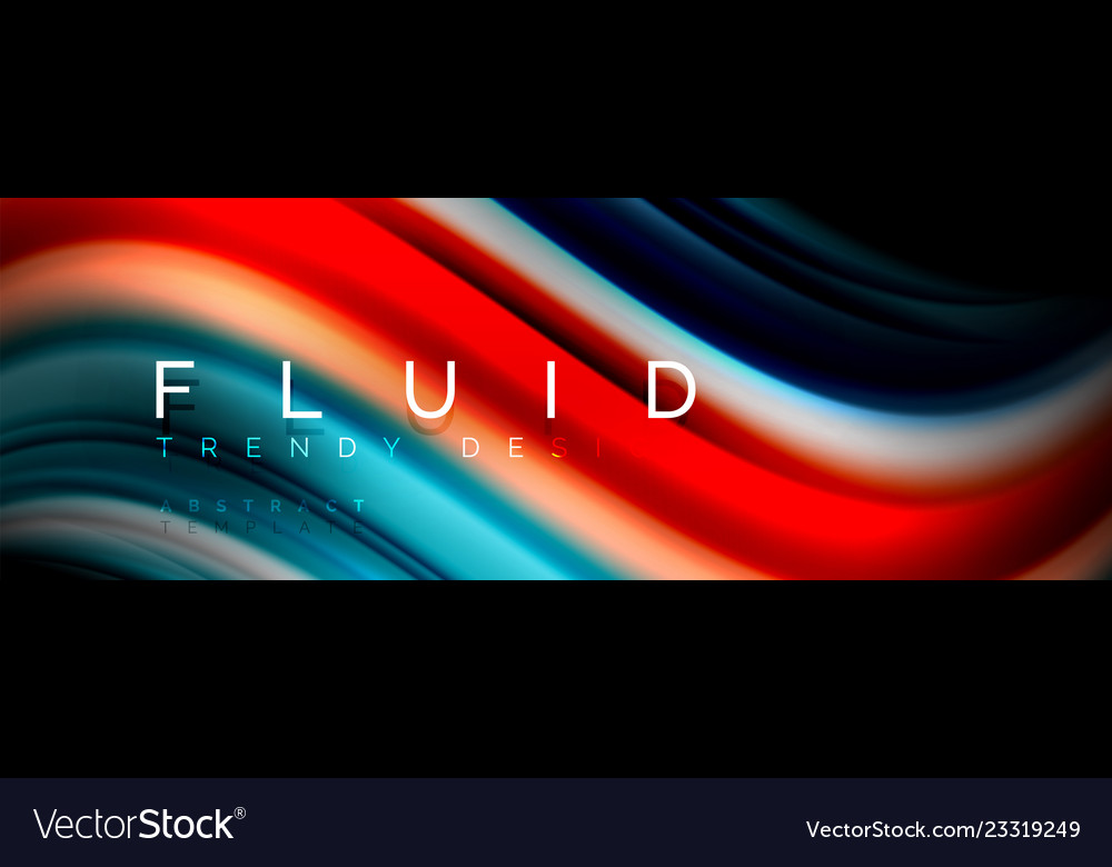 Fluid wave line background or pattern geometric vector image Fluid wave line background or pattern geometric