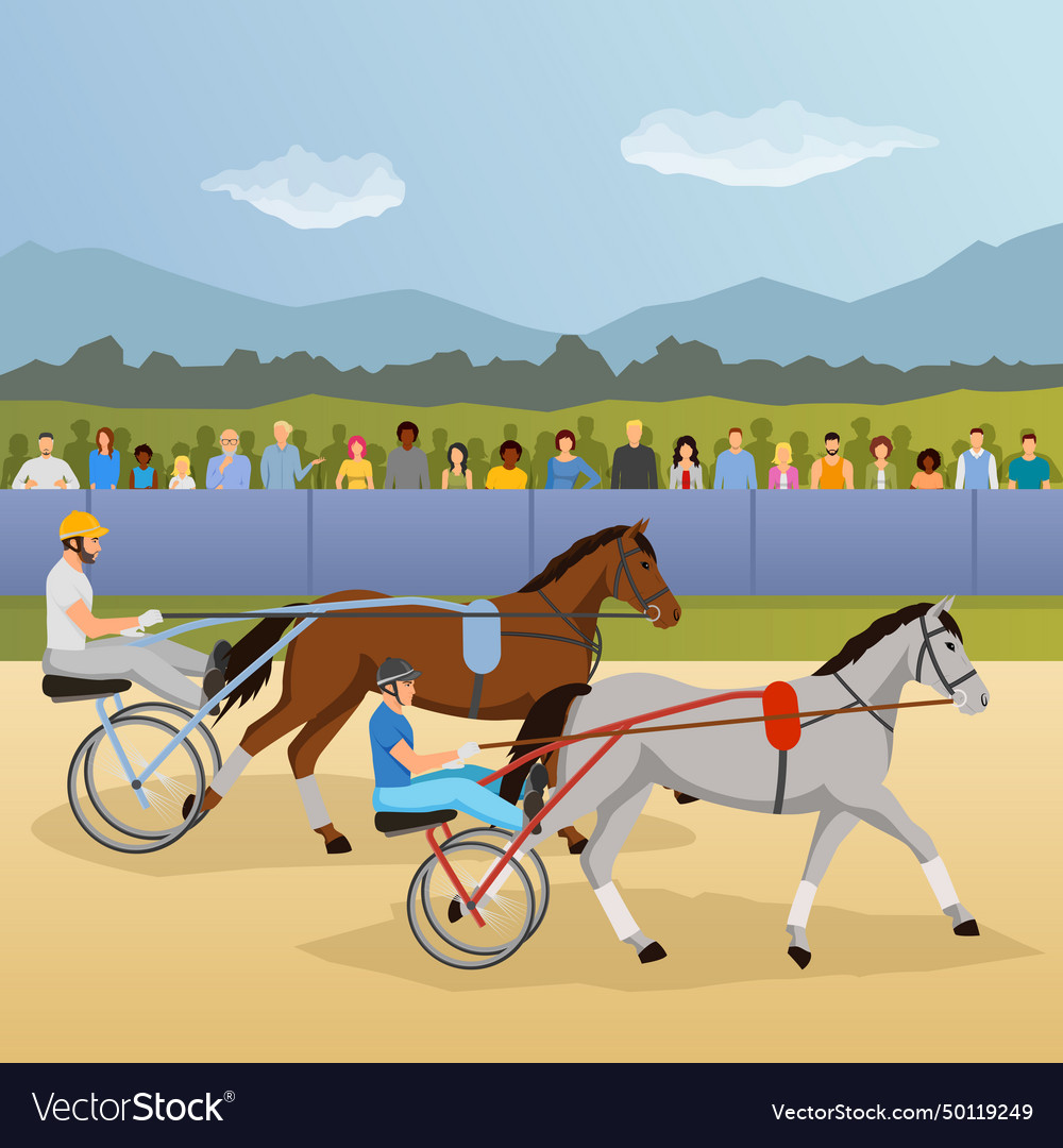 Harness racing flat composition