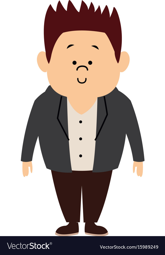 Man male cartoon standing senior person character