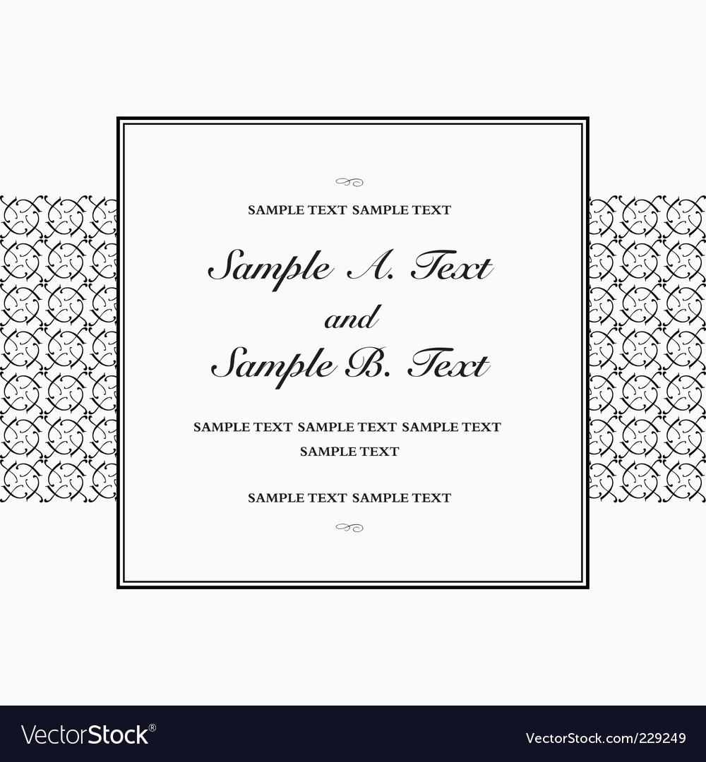 neat frame royalty free vector image vectorstock neat sample