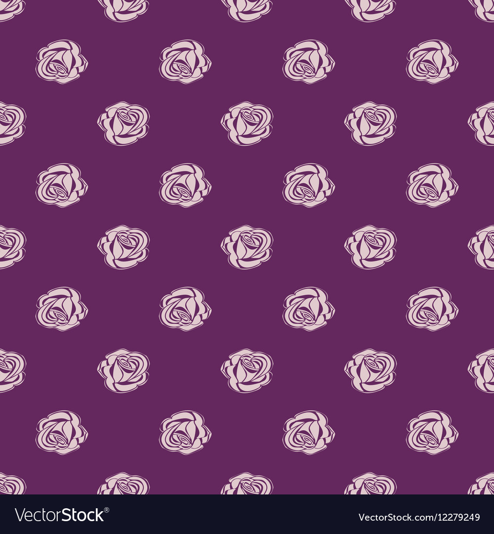 Seamless Pattern Bud Roses Royalty Free Vector Image