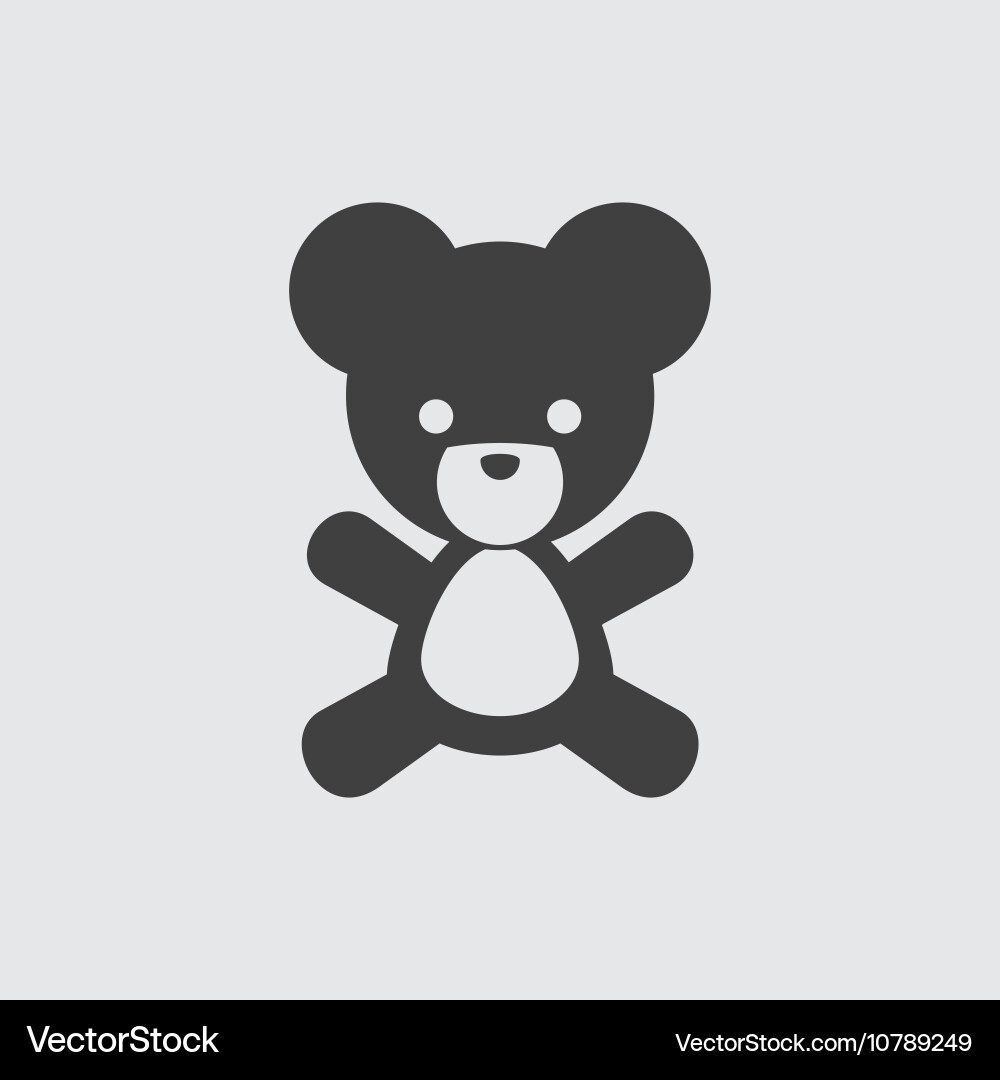 Teddy bear icon Royalty Free Vector Image - VectorStock
