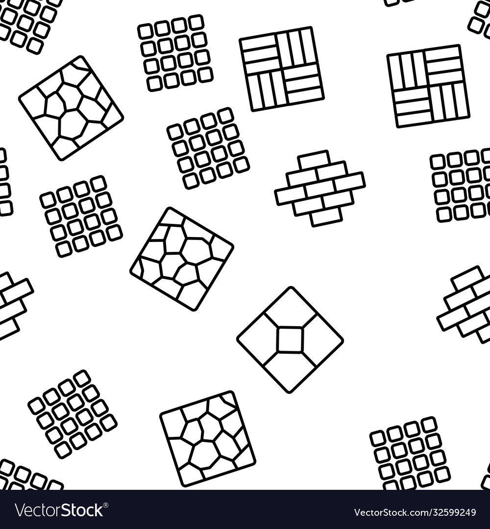 Tile floor material seamless pattern vector image Tile floor material seamless pattern