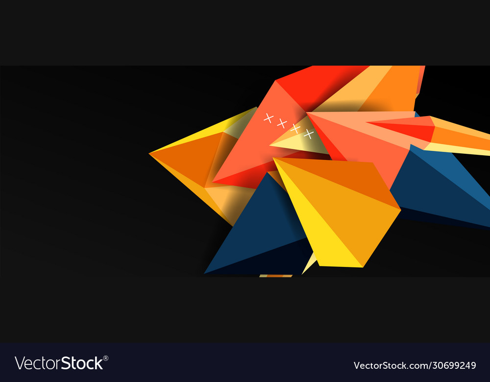 Trendy simple triangle abstract background Vector Image Trendy simple triangle abstract background