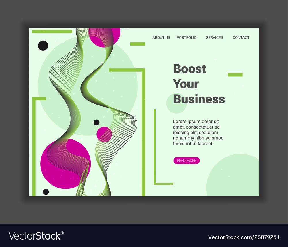 Abstract background with dynamic linear waves vector image Abstract background with dynamic linear waves