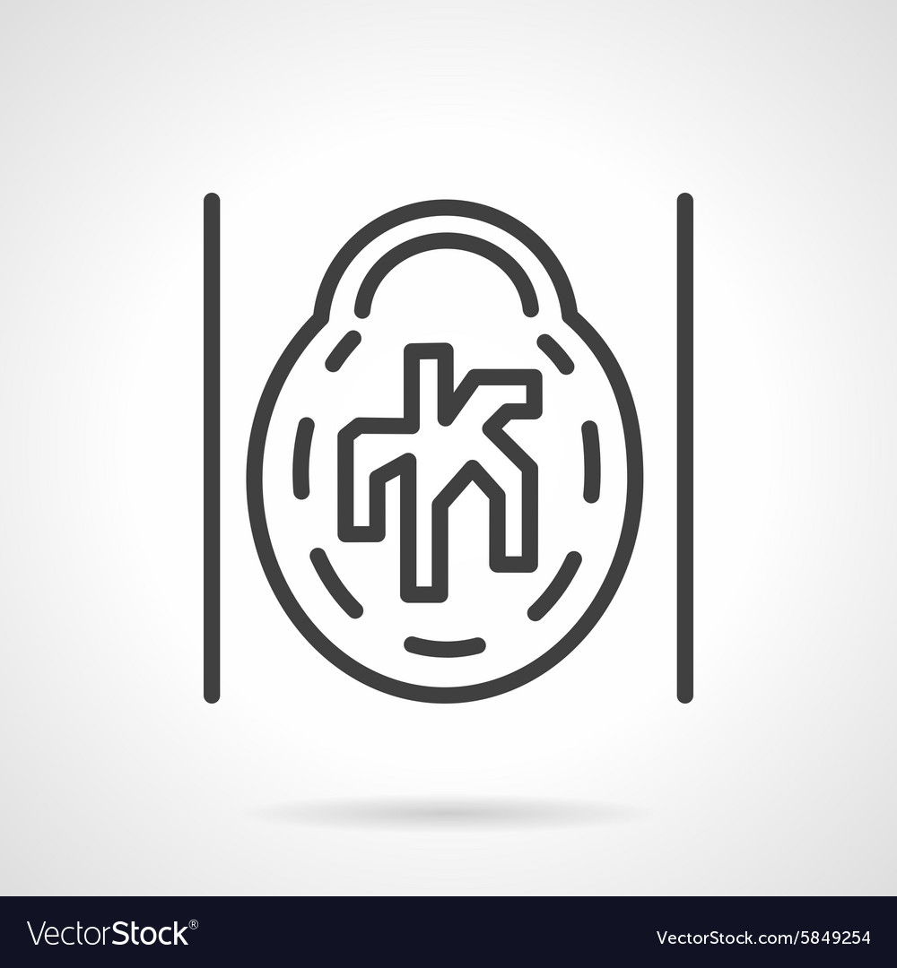 Ct angiogram icon line style