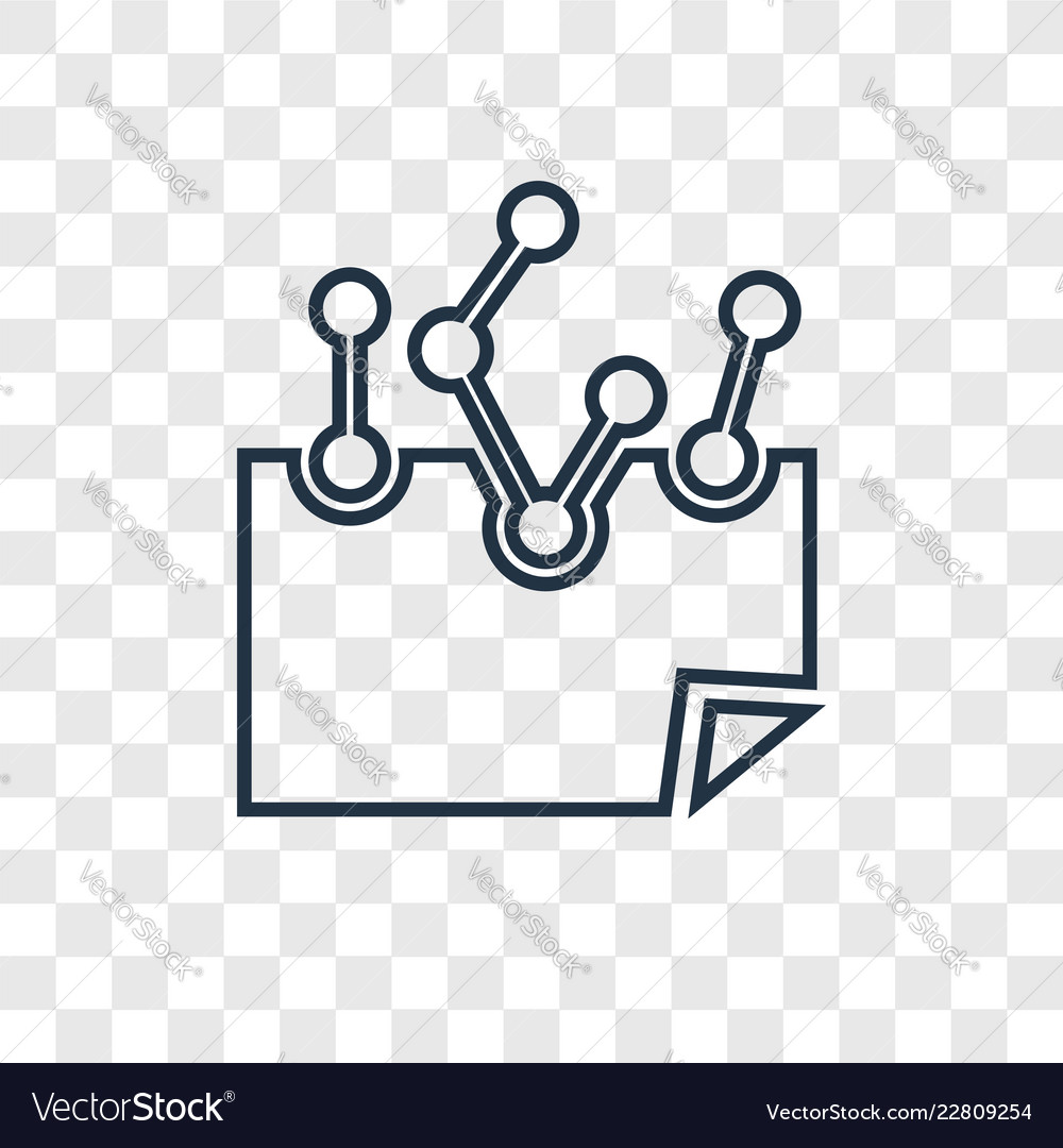 Encryption concept linear icon isolated vector image Encryption concept linear icon isolated