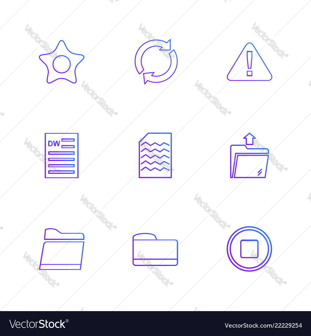 Folder files directory search code eps icons